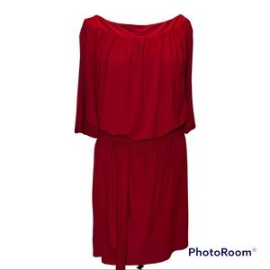 JFW Red Tie Front Dress
